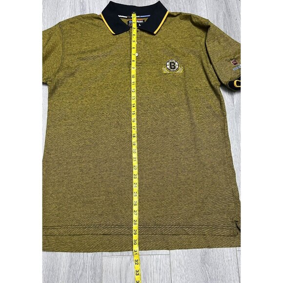 Vintage Y2K Boston Bruins NHL Hockey Polo Shirt Size Large HockeyRules - Picture 5 of 6